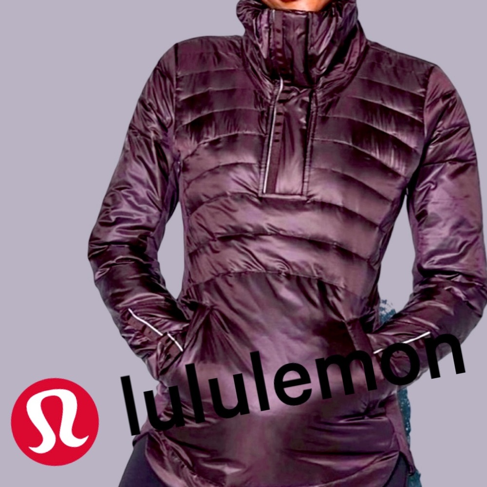 Lululemon ‘Down For A Run’ Pullover II, Black Cherry, Size 4